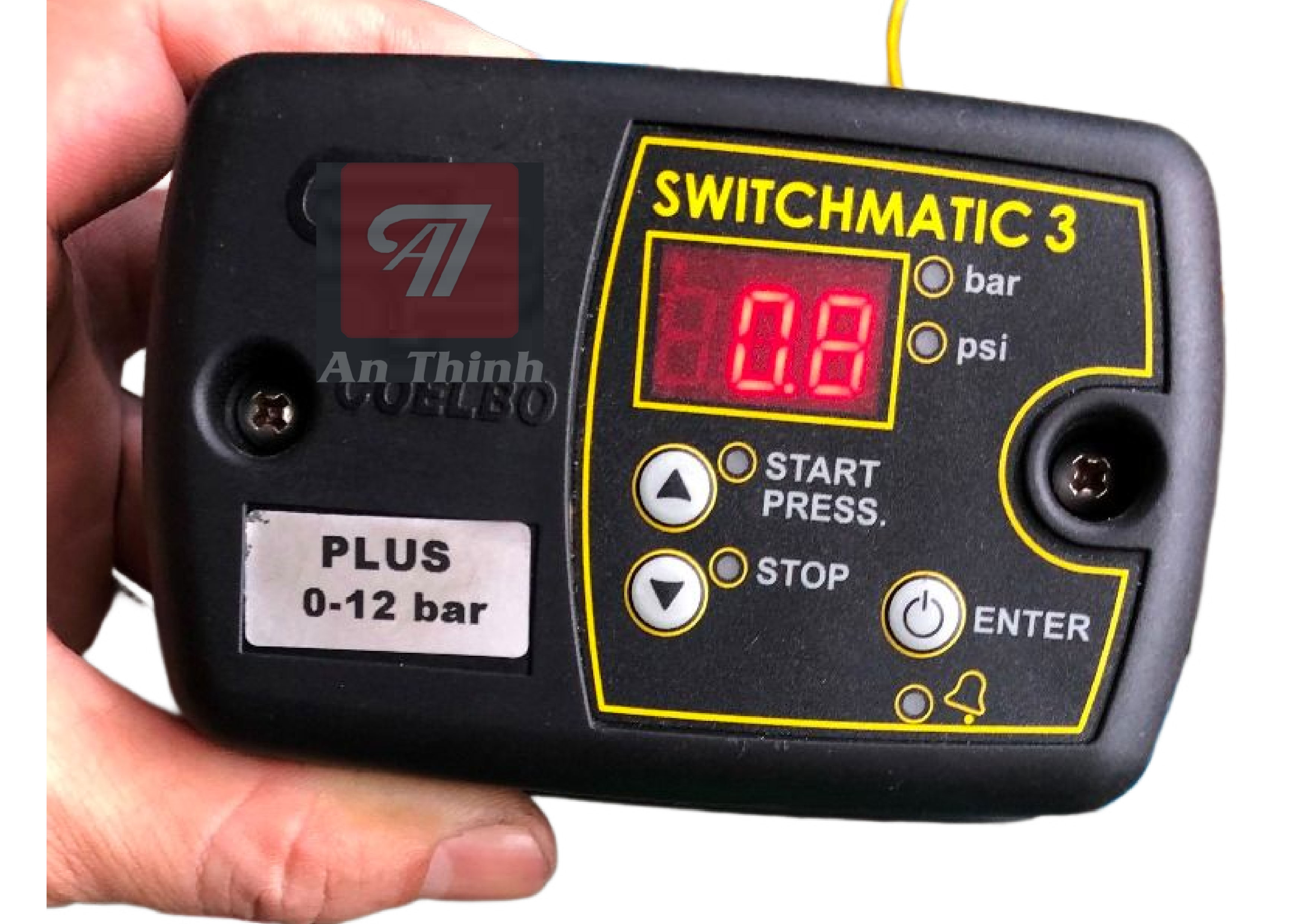 Giám sát áp suất máy nén khí và máy sục oxy vùng nuôi cùng Switchmatic 3